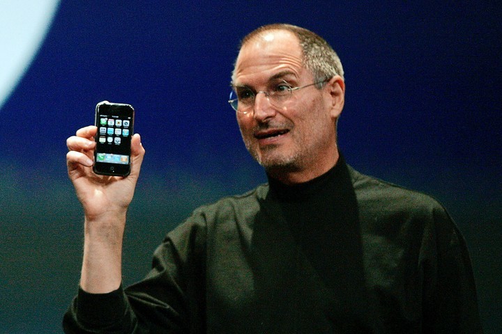 Steve Jobs, el día de la presentación del iPhone, en 2007. (Foto: Reuters)