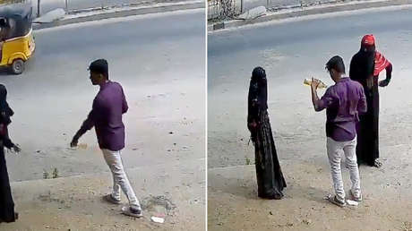 Hombre intenta prender fuego a una mujer en la India por rechazarle (VIDEO)