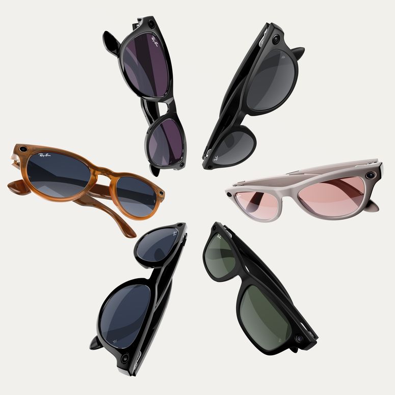 Imagen de múltiples lentes Meta Ray-Ban. 