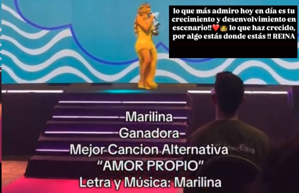 El escrito de Will donde le trató de “reina” a Marilina después de ganar un premio