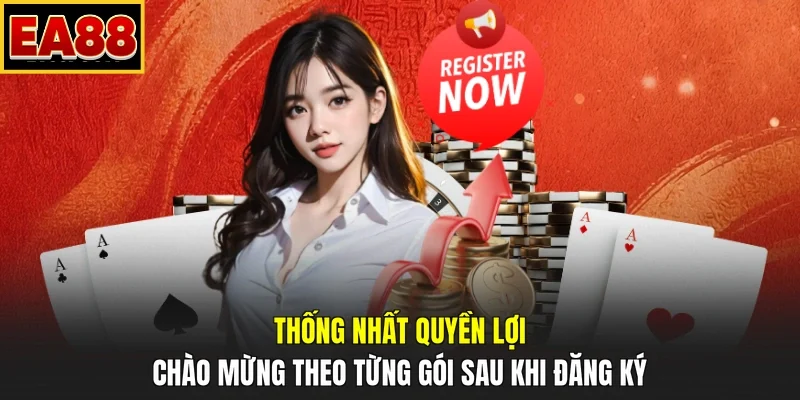 Thống nhất quyền lợi chào mừng theo từng gói sau khi đăng ký